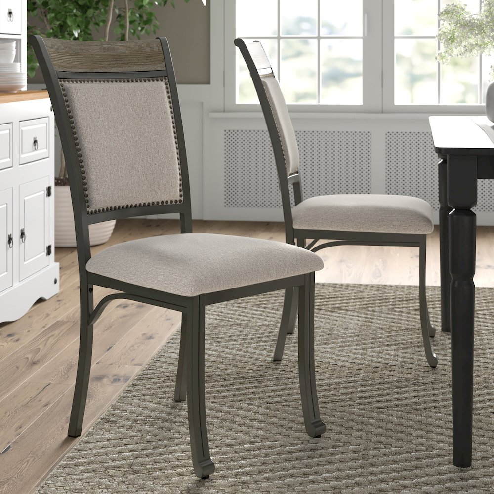 Franklin Dining Side Chair Pewter 2 Pack. Picture 5