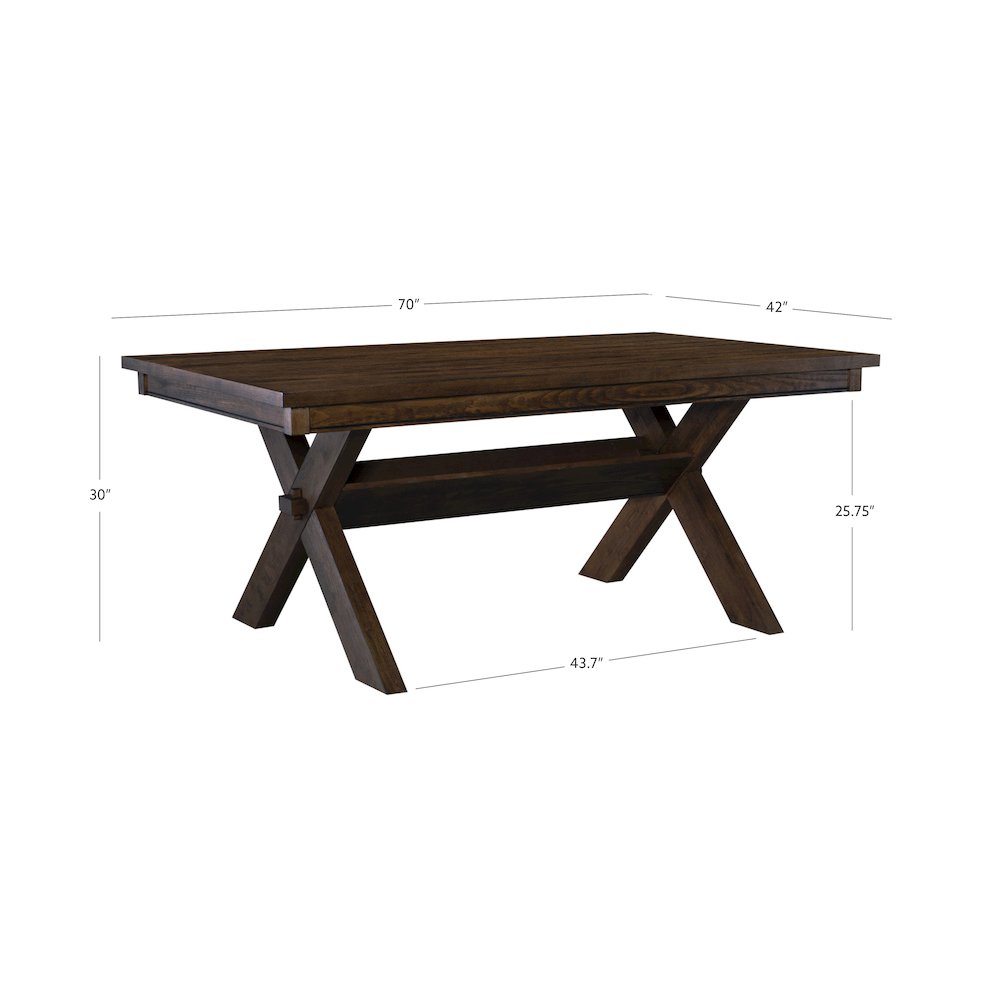 Turino Rustic Umber Dining Table. Picture 8