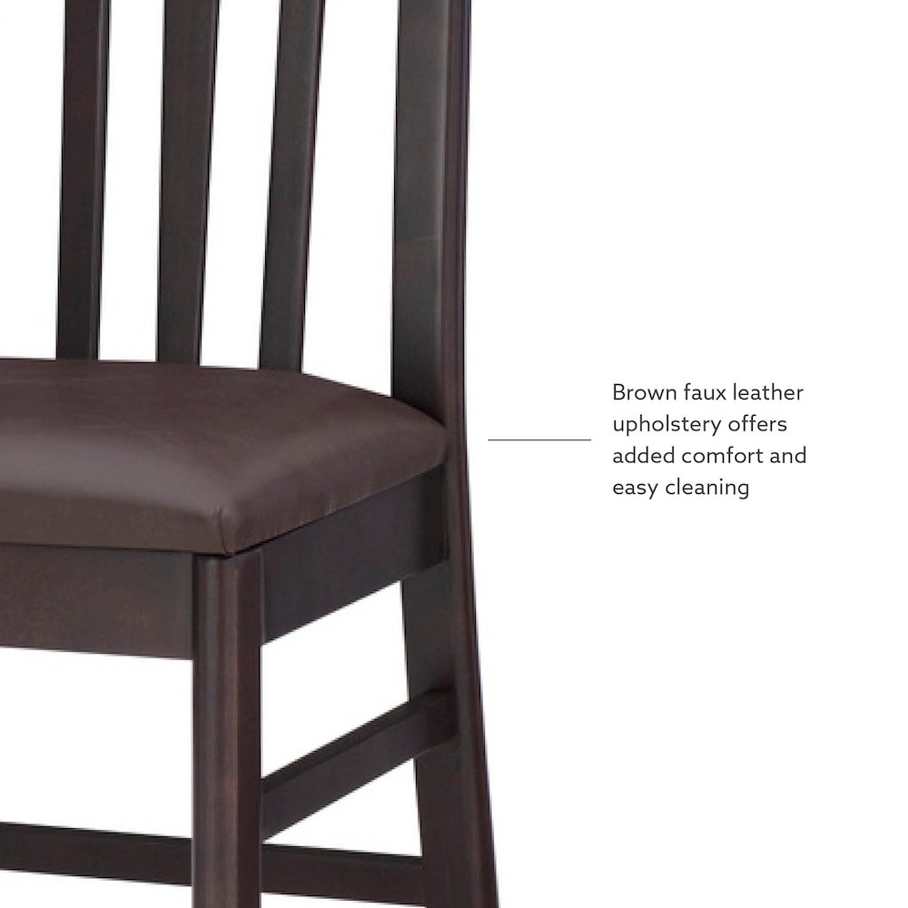 Jesper Side Chair Brown Set Of 2. Picture 12