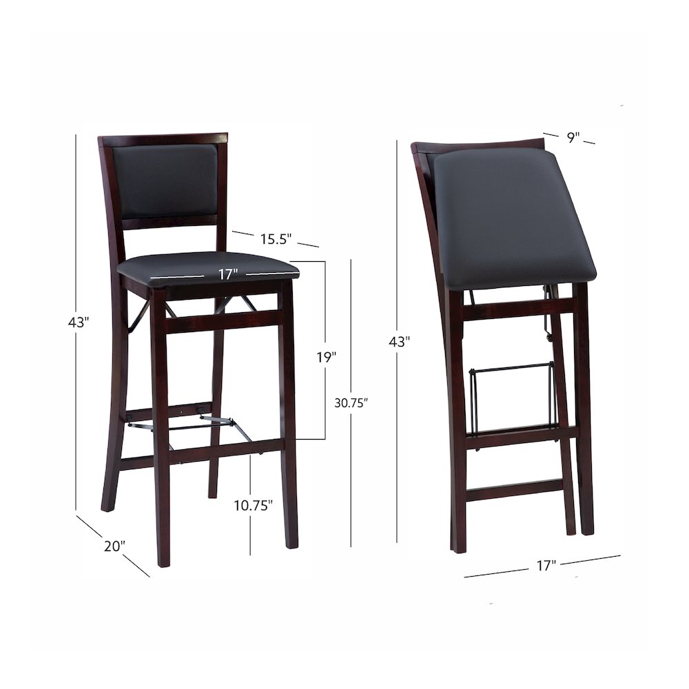 Triena 30 In Pad Back Folding Bar. Picture 18