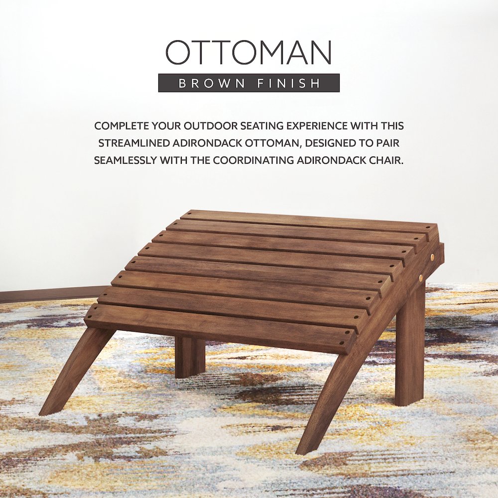 Acorn Adirondack Ottoman. Picture 11