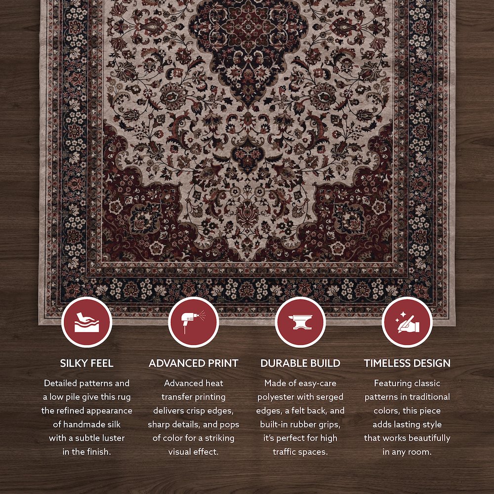 Emerald Barton Cream & Rust 3.3x5, Rug. Picture 2