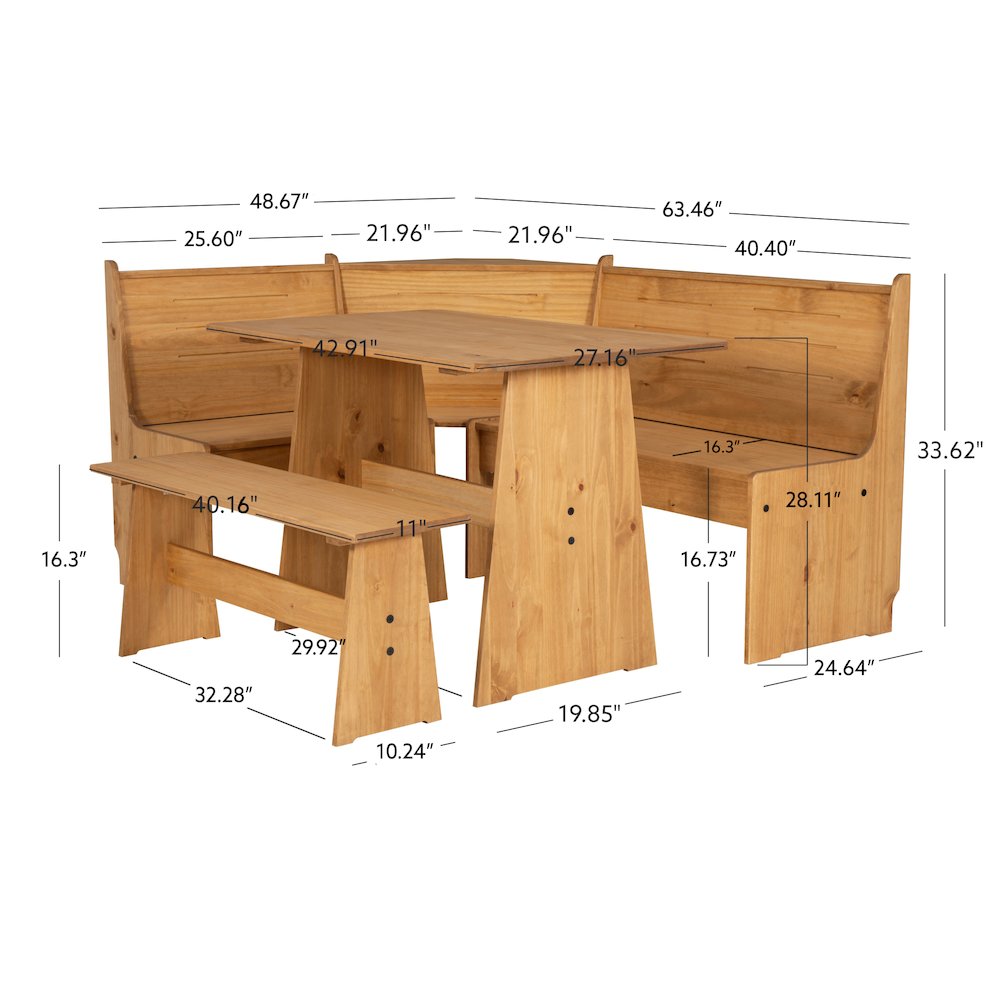 Waldron Corner Nook Set Natural Kit. Picture 12