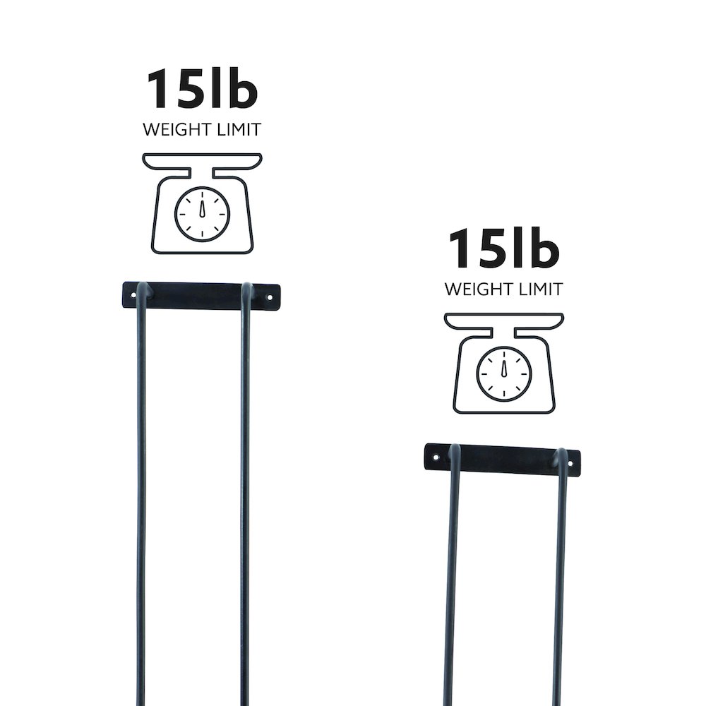Triston Metal Towel Rack 2Pk Black. Picture 13