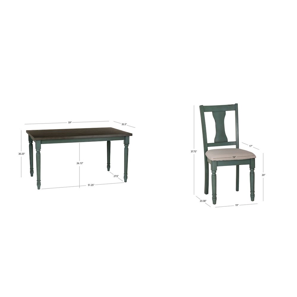 Willow 5pc Dining Set. Picture 7