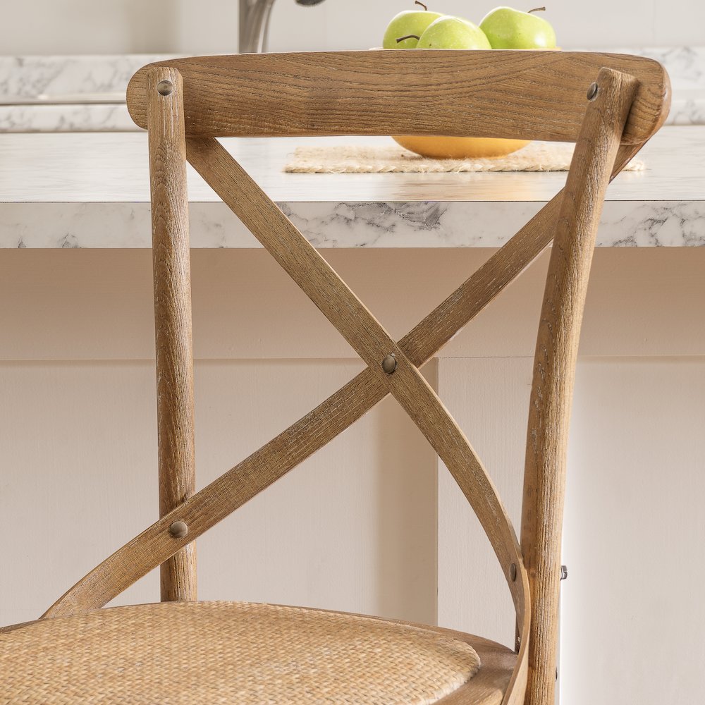 Roxy 24.5 In Gray Wash Counter Stool. Picture 3