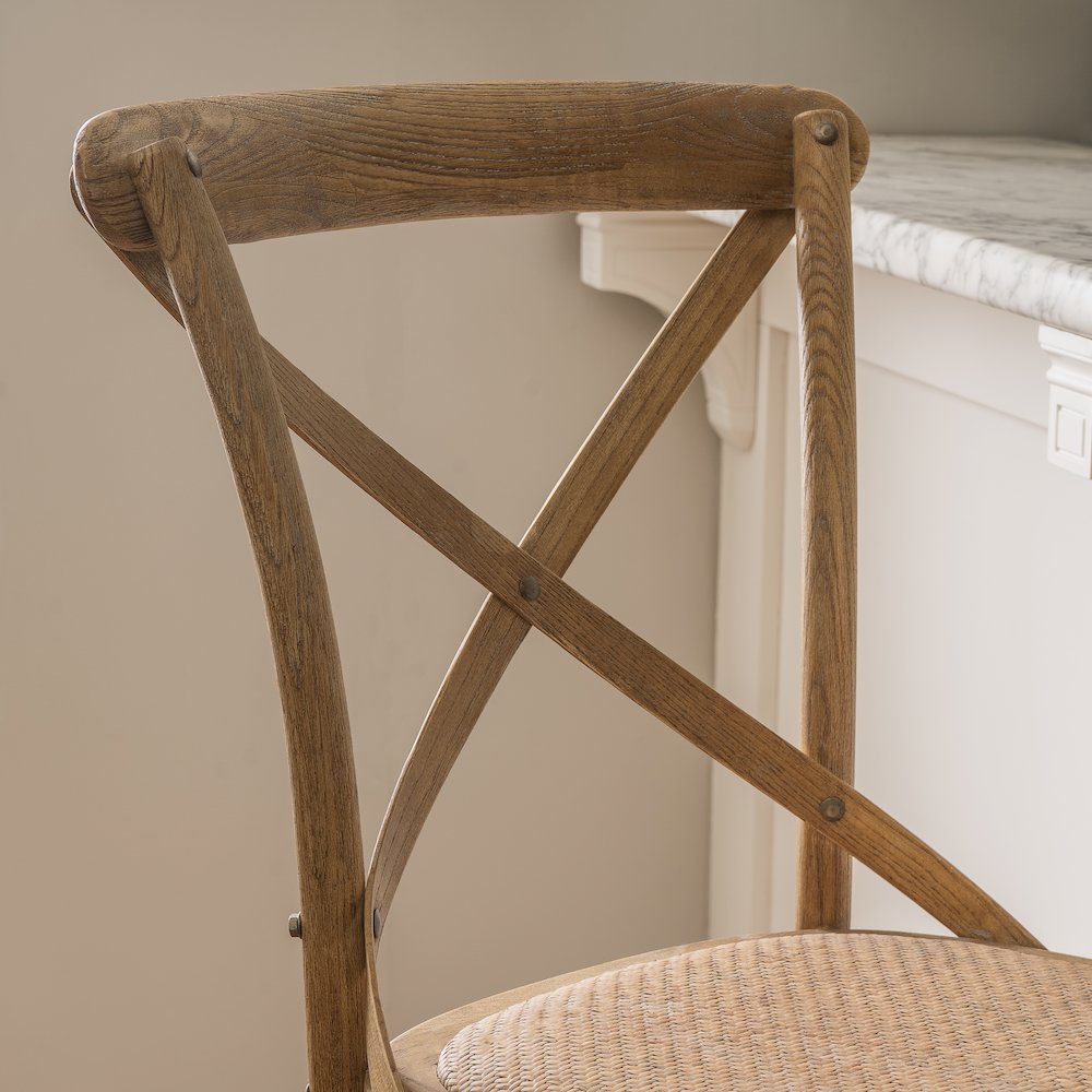 Roxy 30 In Gray Wash Bar Stool. Picture 5
