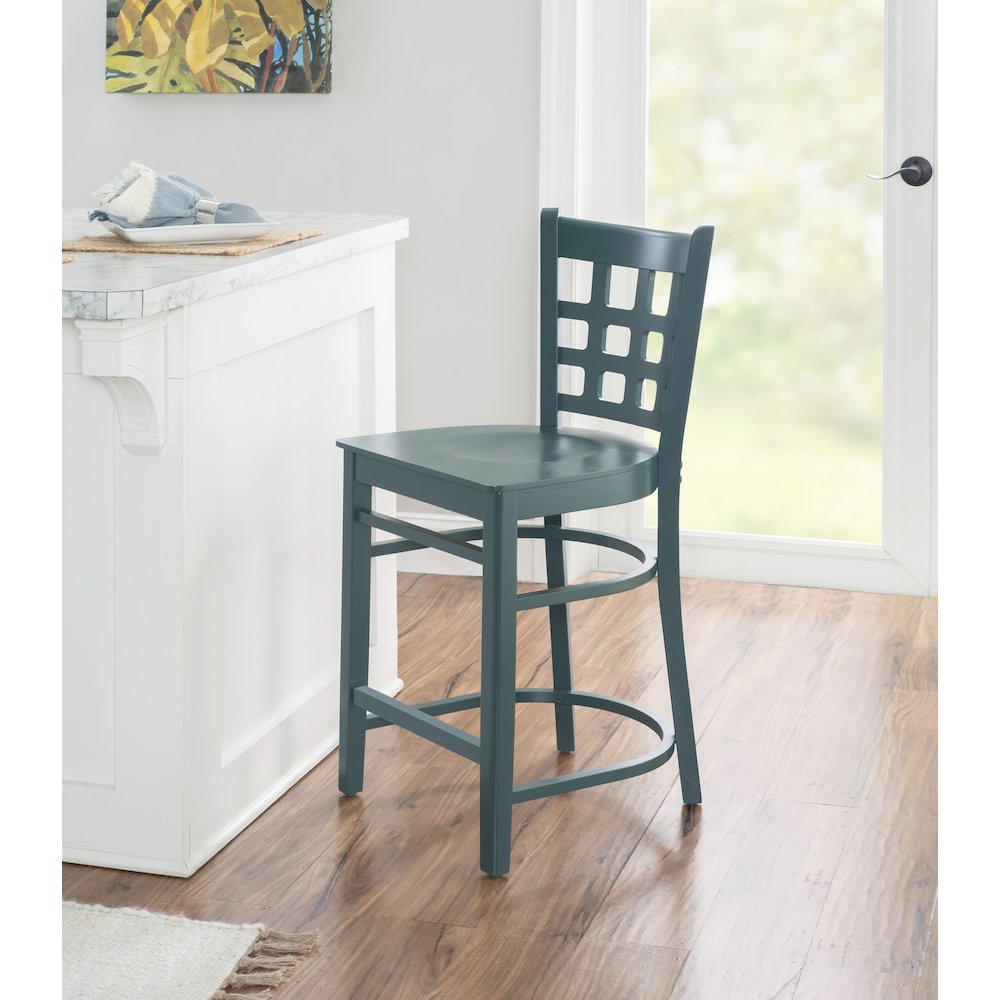 Lola Counter Stool Green Set Of 2. Picture 3