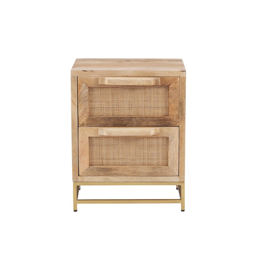 Janie Rattan Cabinet Two Drawers. Picture 2