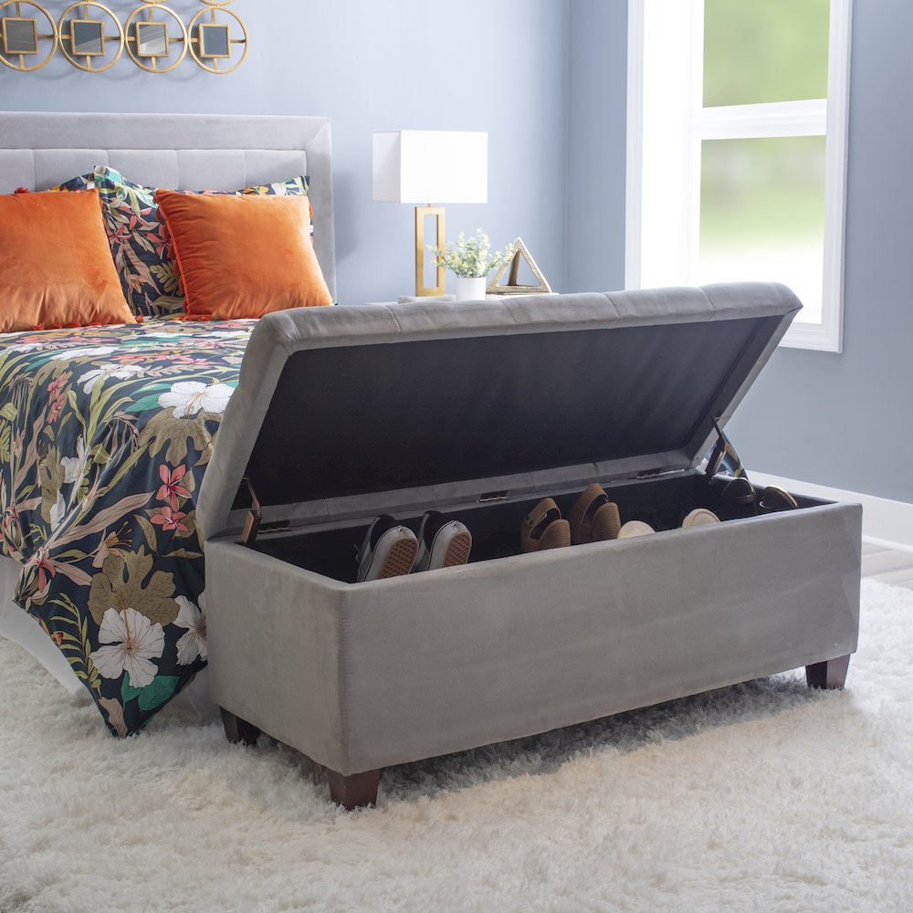 Carmen Shoe Storage Ottoman. Picture 4