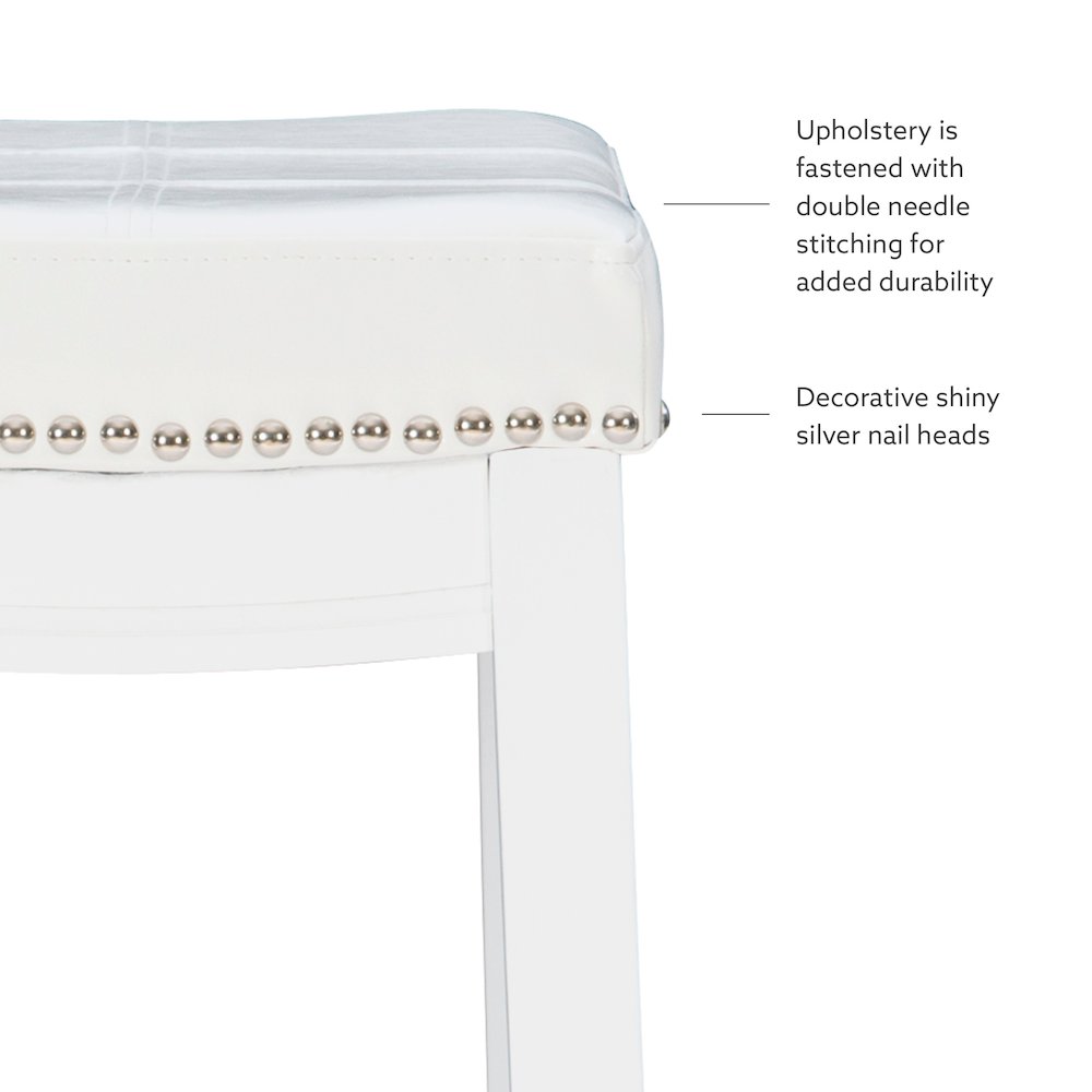 Claridge Barstool White. Picture 11