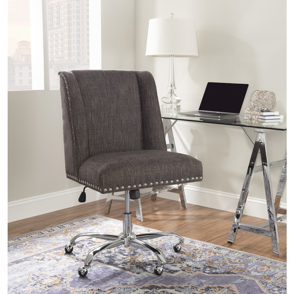 Draper Office Chair, Charcoal. Picture 3