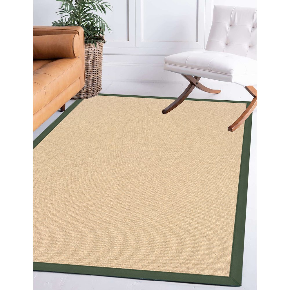Athena Natural & Green 5x8, Rug. Picture 1