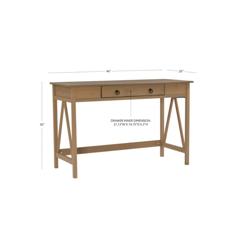 Titian Driftwood Desk. Picture 13