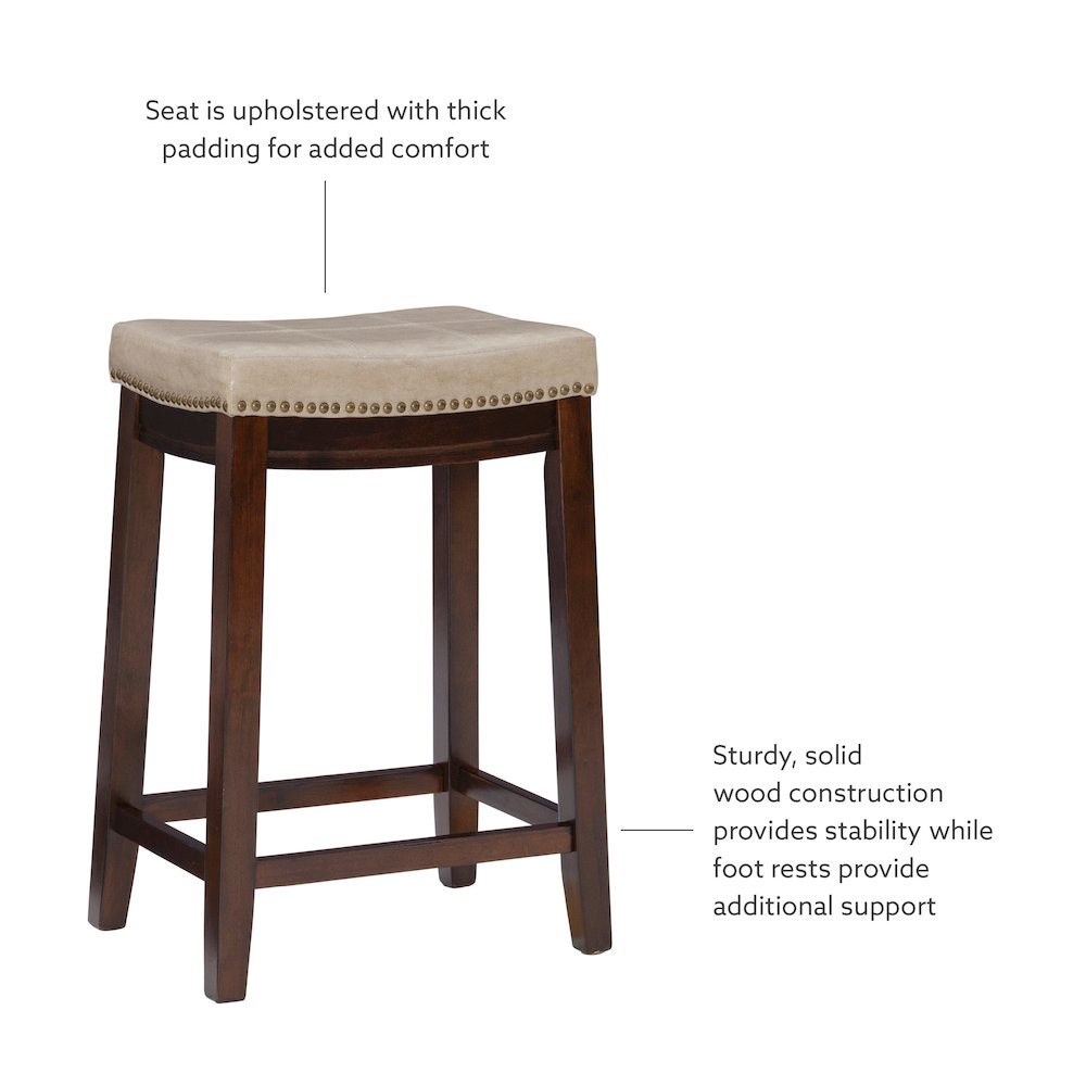 Claridge Beige Counter Stool. Picture 10