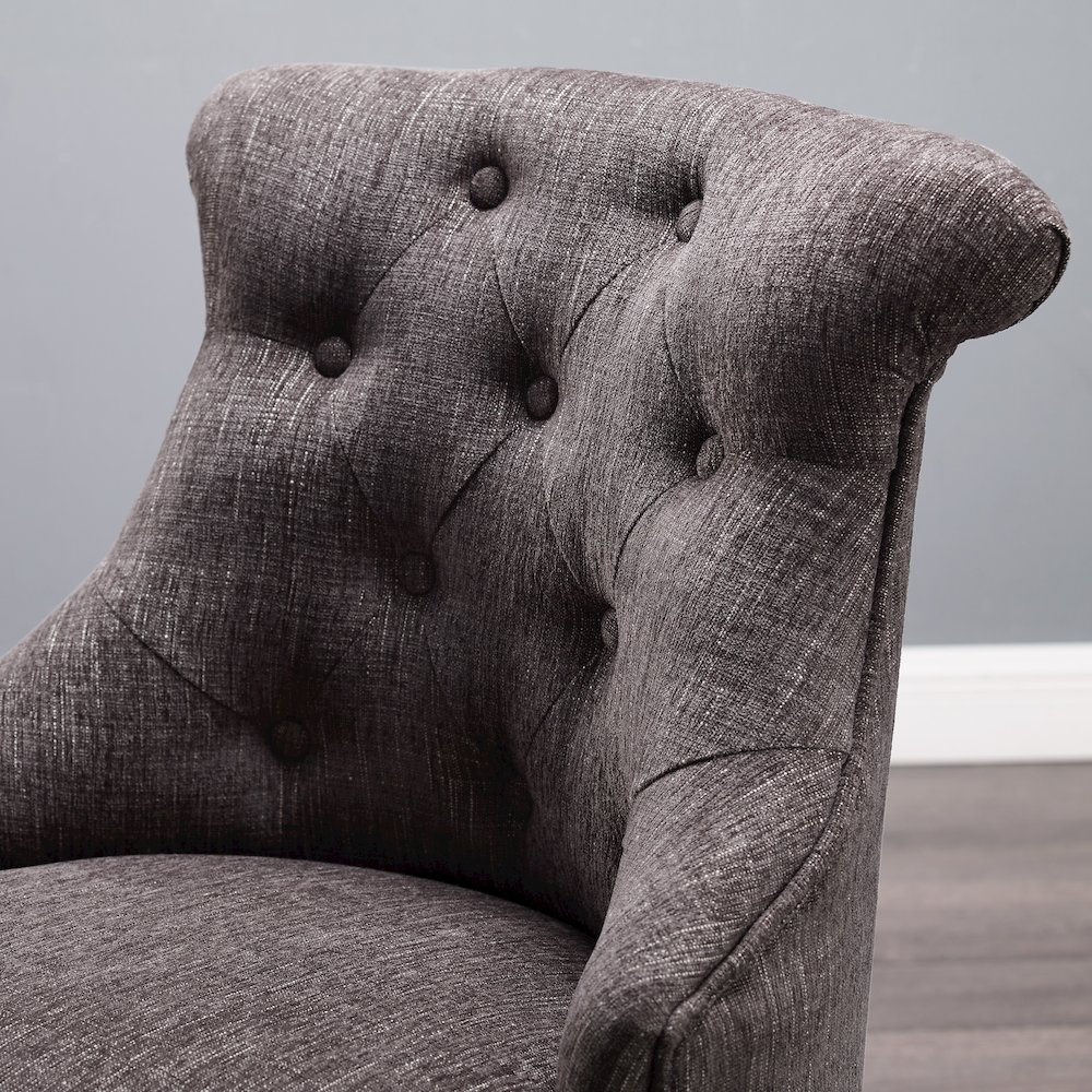 Sinclair Office Chair, Charcoal Gray. Picture 3