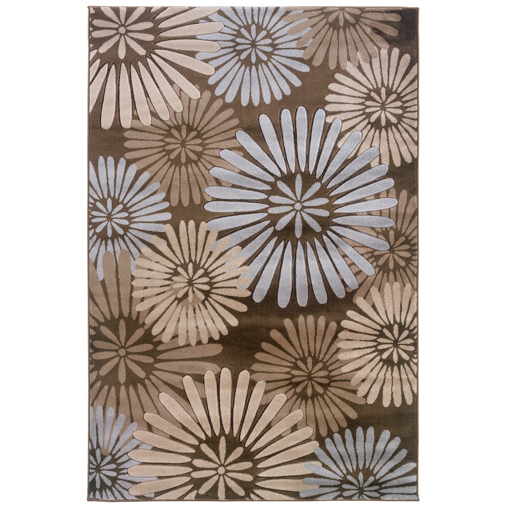 Milan Perth Brown & Blue 8x10.4, Rug. Picture 2