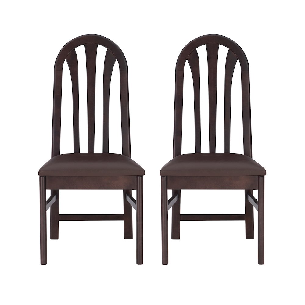 Jesper Side Chair Brown Set Of 2. Picture 1