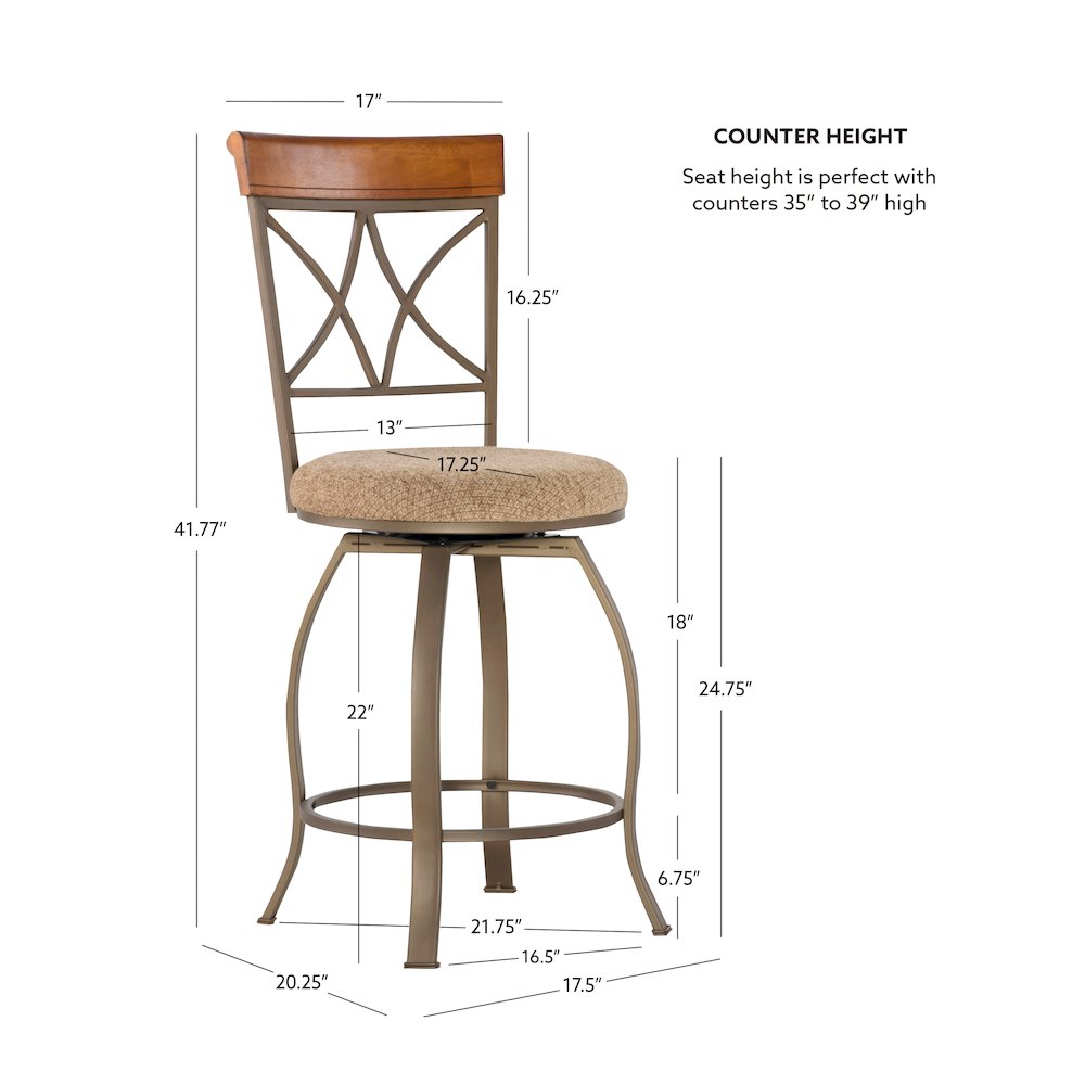 Hamilton Swivel Counter Stool. Picture 11
