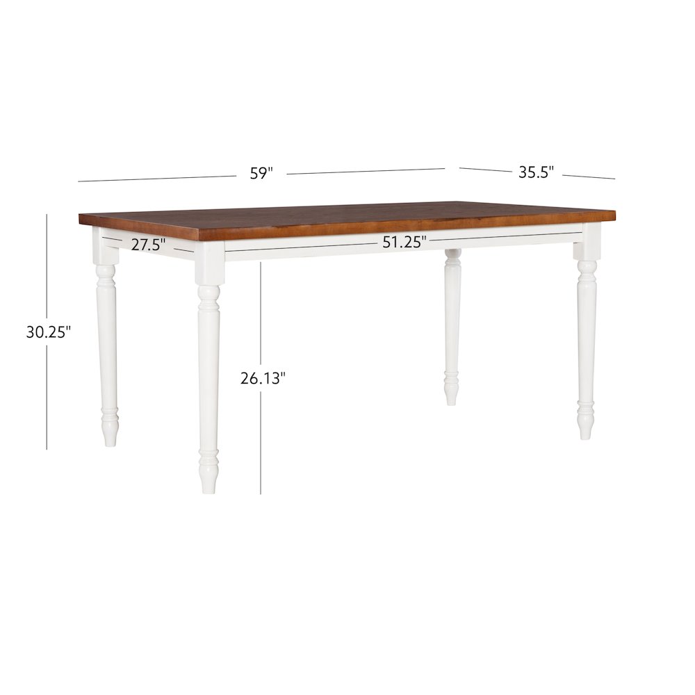 Willow Brown Dining Table. Picture 8