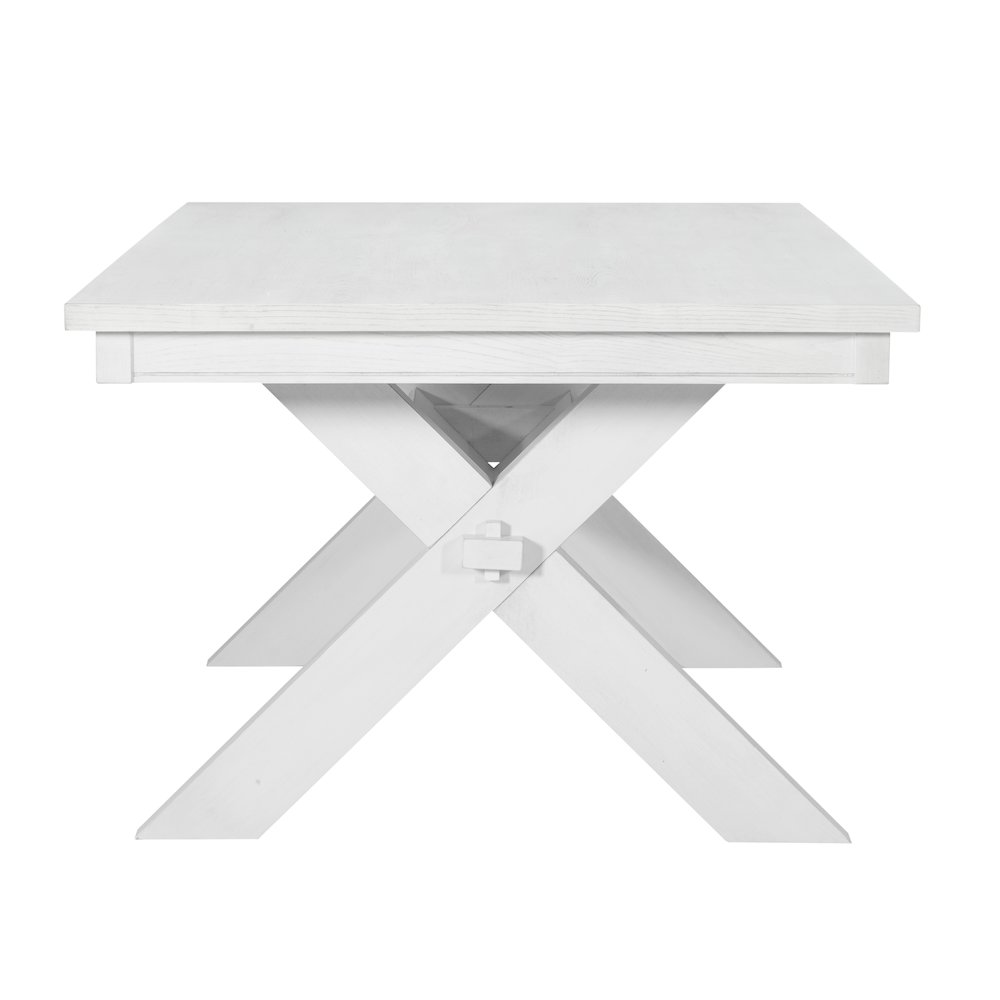 Turino Distressed White 7 PC Dining Set. Picture 9