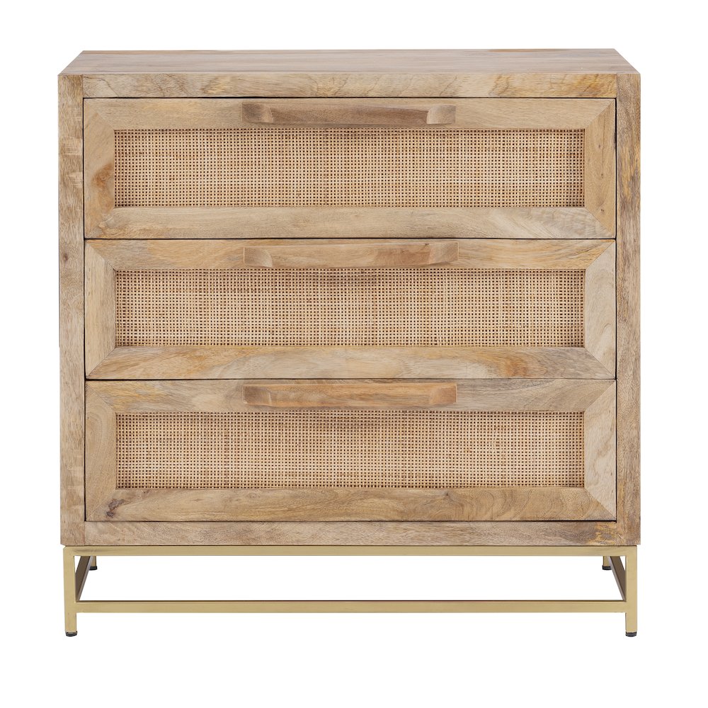 Janie Rattan Cabinet Three Drawers. Picture 2