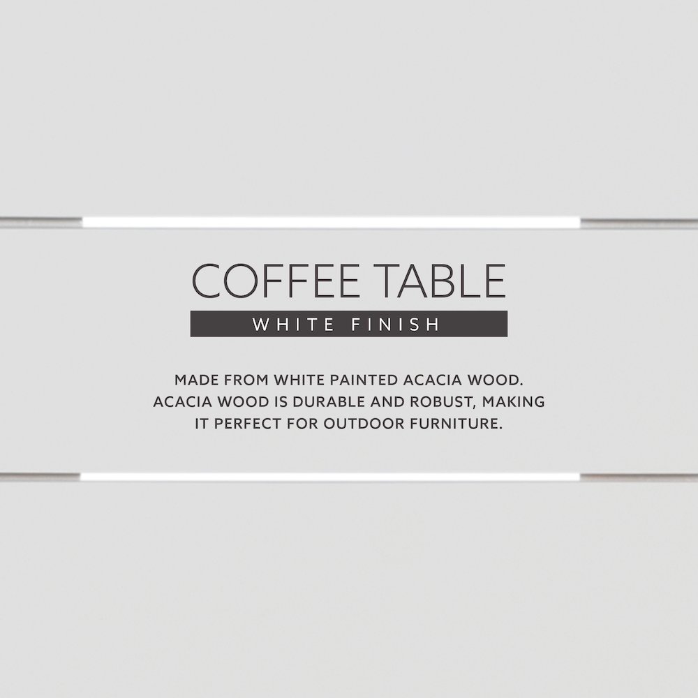 Adirondack White Coffee Table. Picture 12