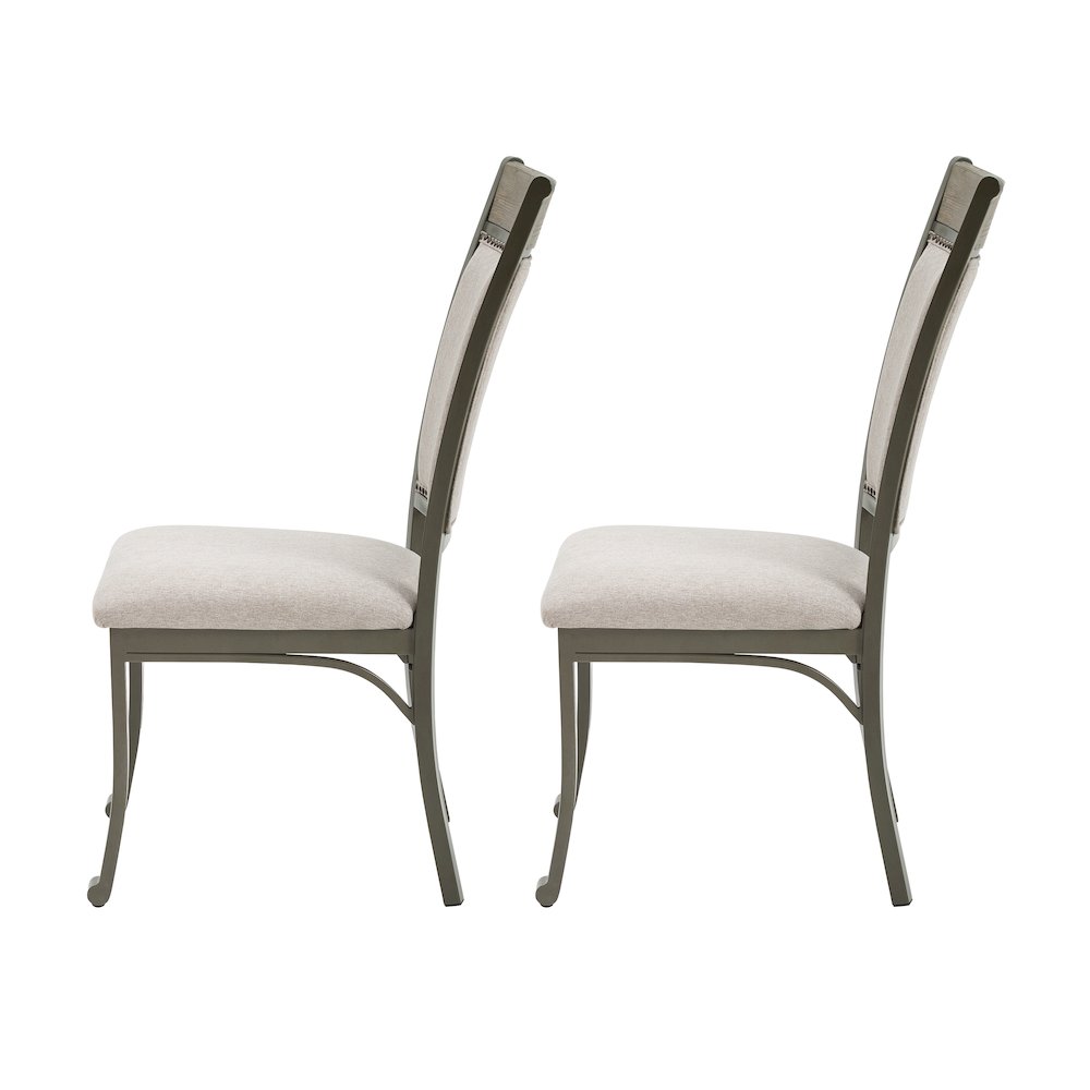 Franklin Dining Side Chair Pewter 2 Pack. Picture 7
