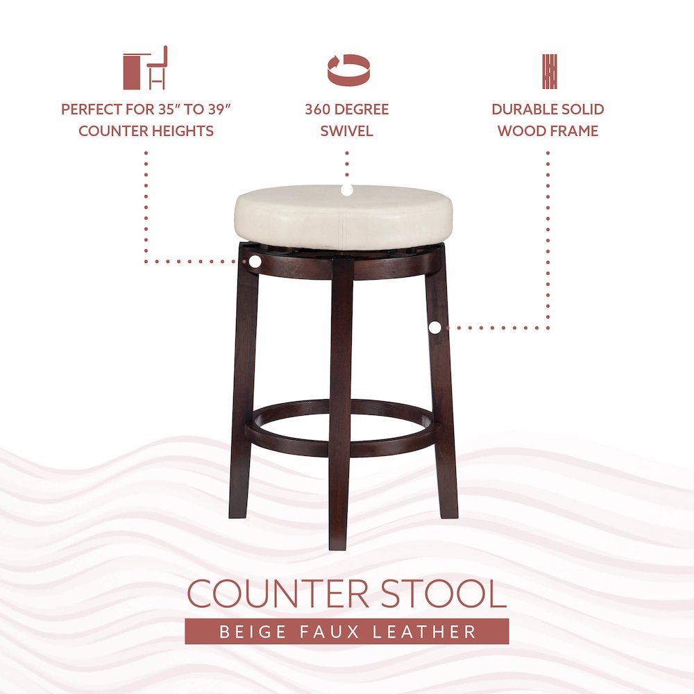 Maya Rice 24 Inches Counter Stool. Picture 12