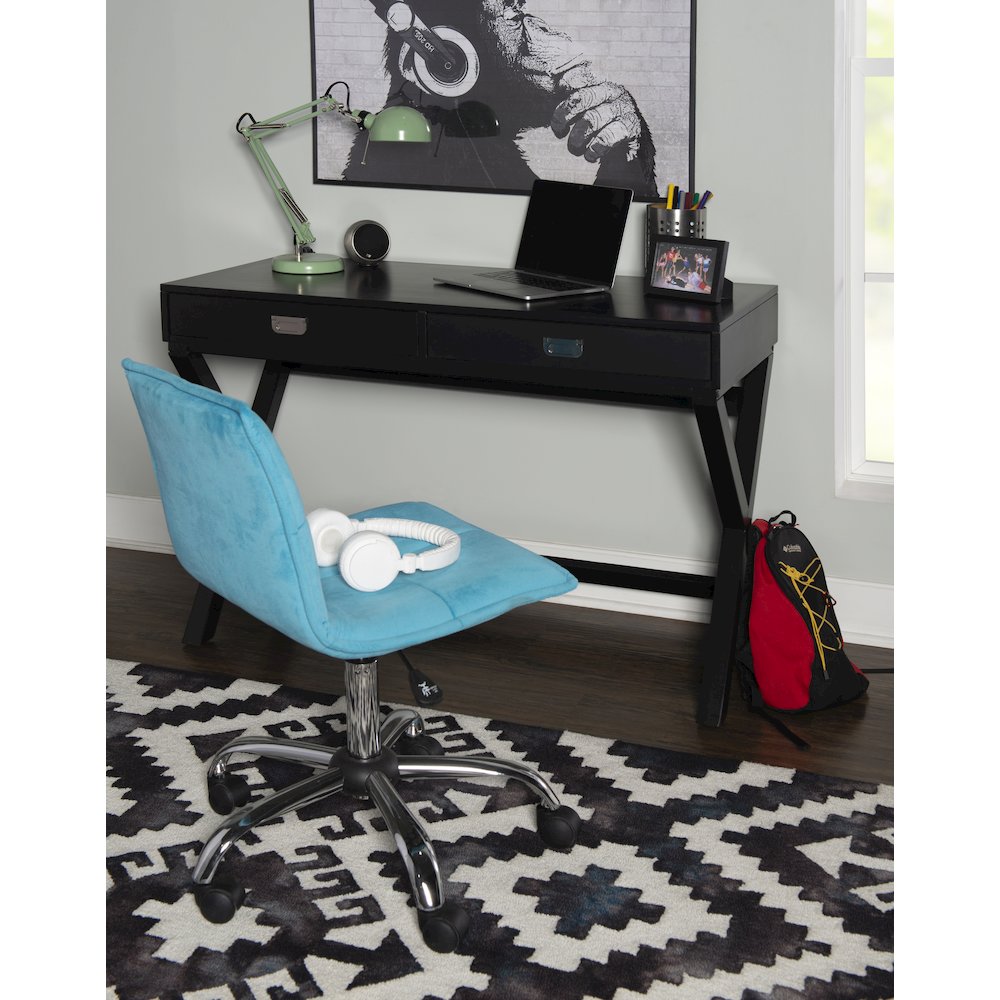 Peggy Black Writing Desk. Picture 3