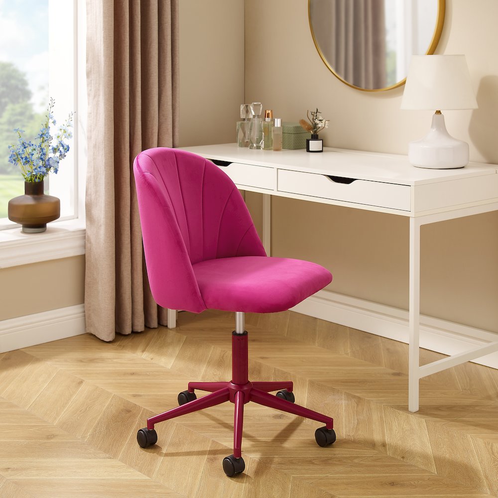Adalynn Desk Chair Hot Pink. Picture 5