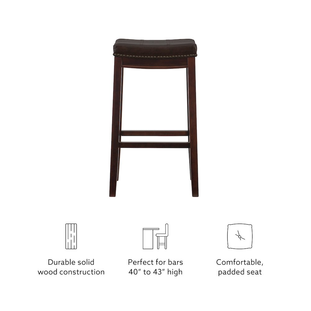 Claridge Brown Barstool. Picture 13