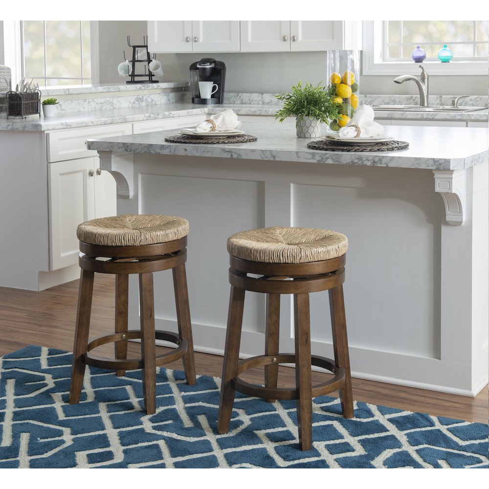 Morgan 25.5 in Counter Stool Walnut. Picture 2