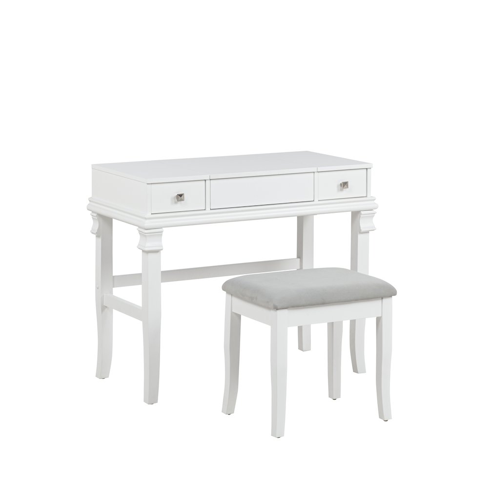Angela White Vanity Set. Picture 2