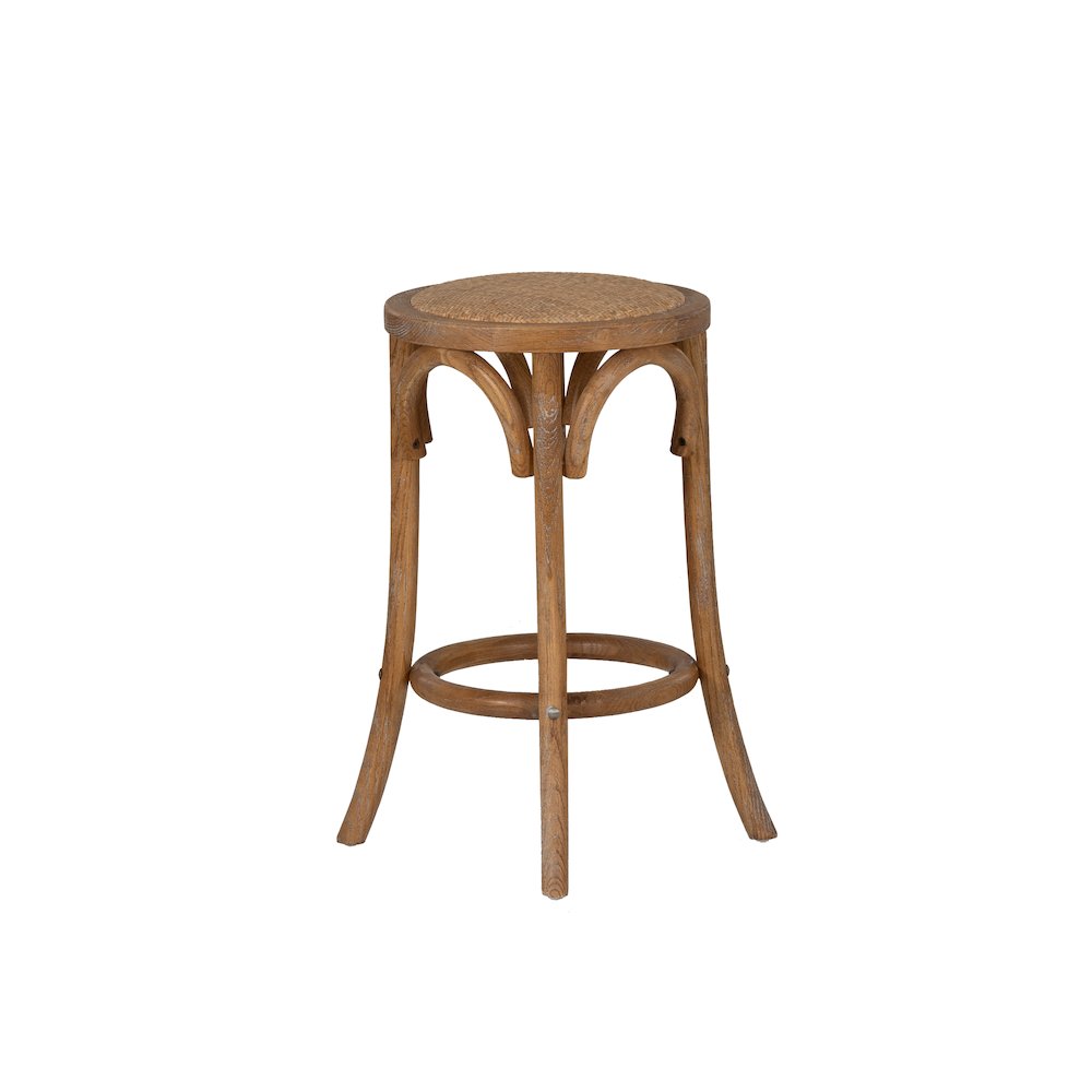 Rae Rattan Seat Backless Counter Stool. Picture 5