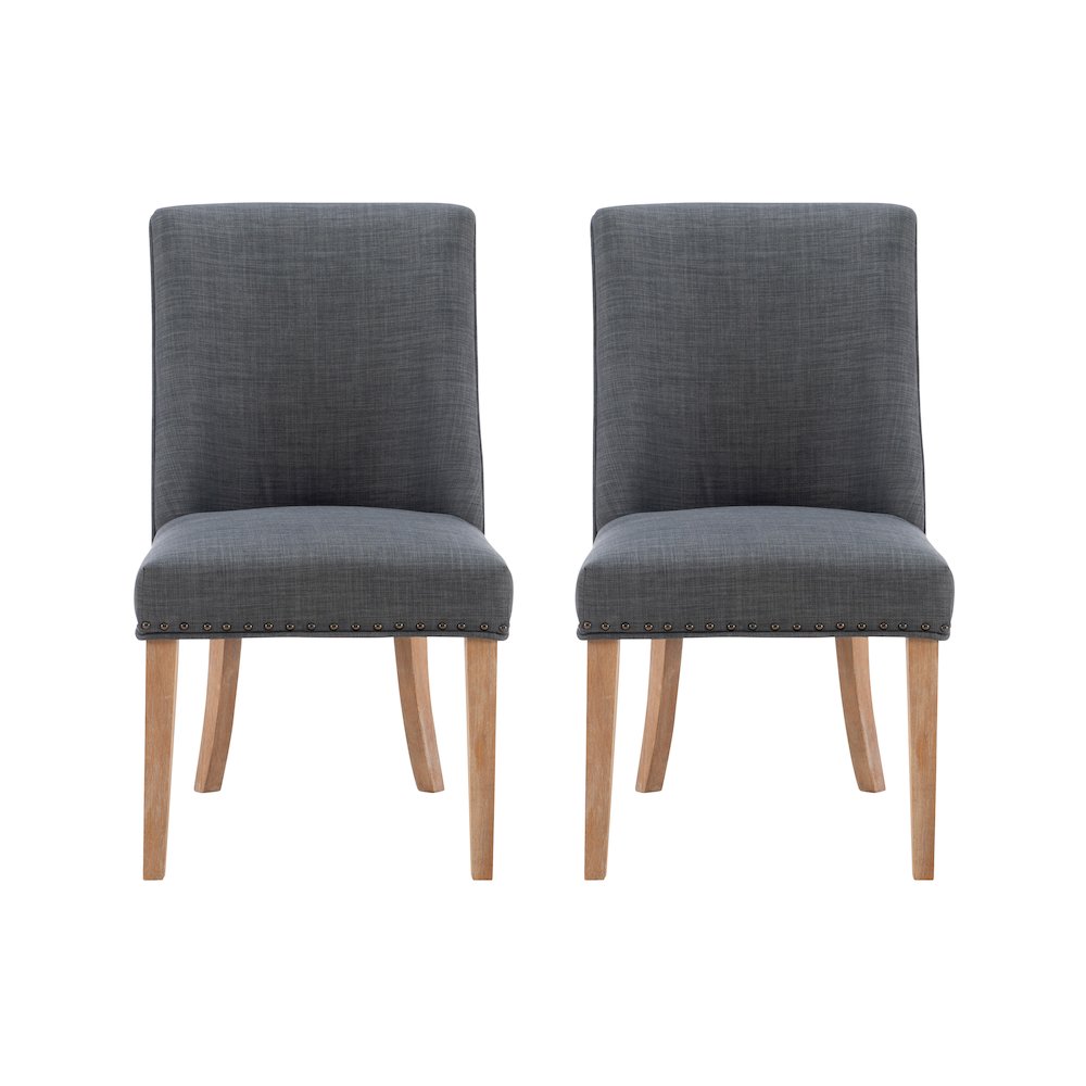 Adler Dining Chair Natural Grey  Set of Two. Picture 1