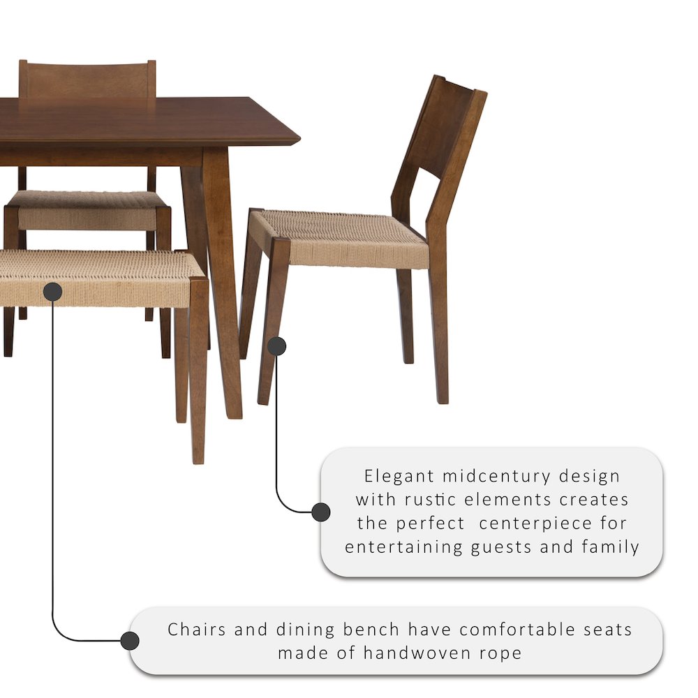 Cadence 6Pc Dining Set Brown. Picture 14