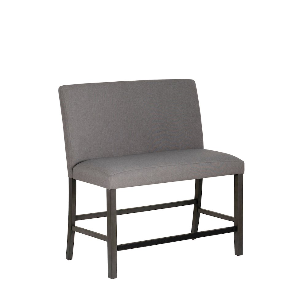 Spiva Counter Bench with Back Grey. Picture 1