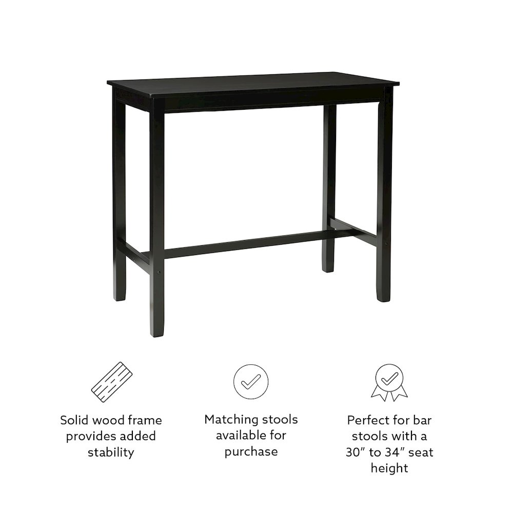 Claridge Bar Pub Table Black. Picture 13