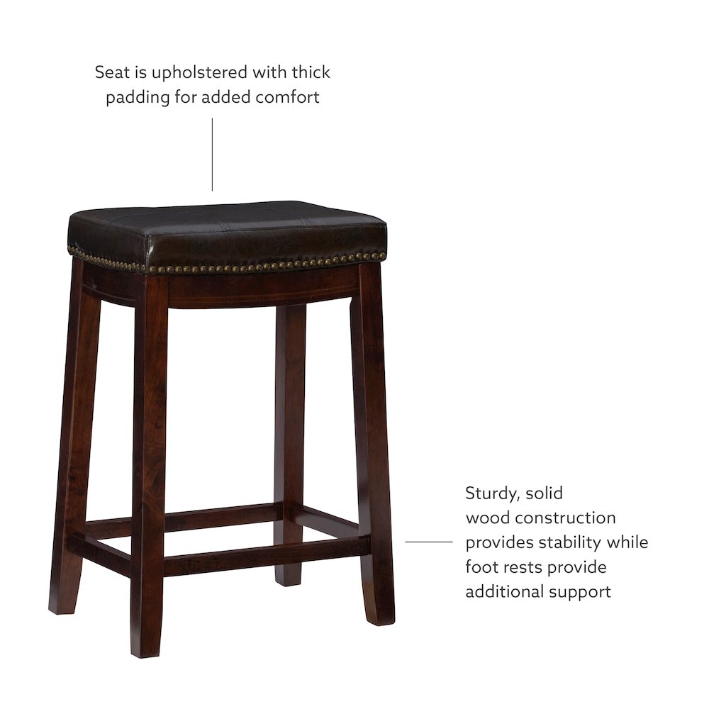 Claridge Brown Counter Stool. Picture 10