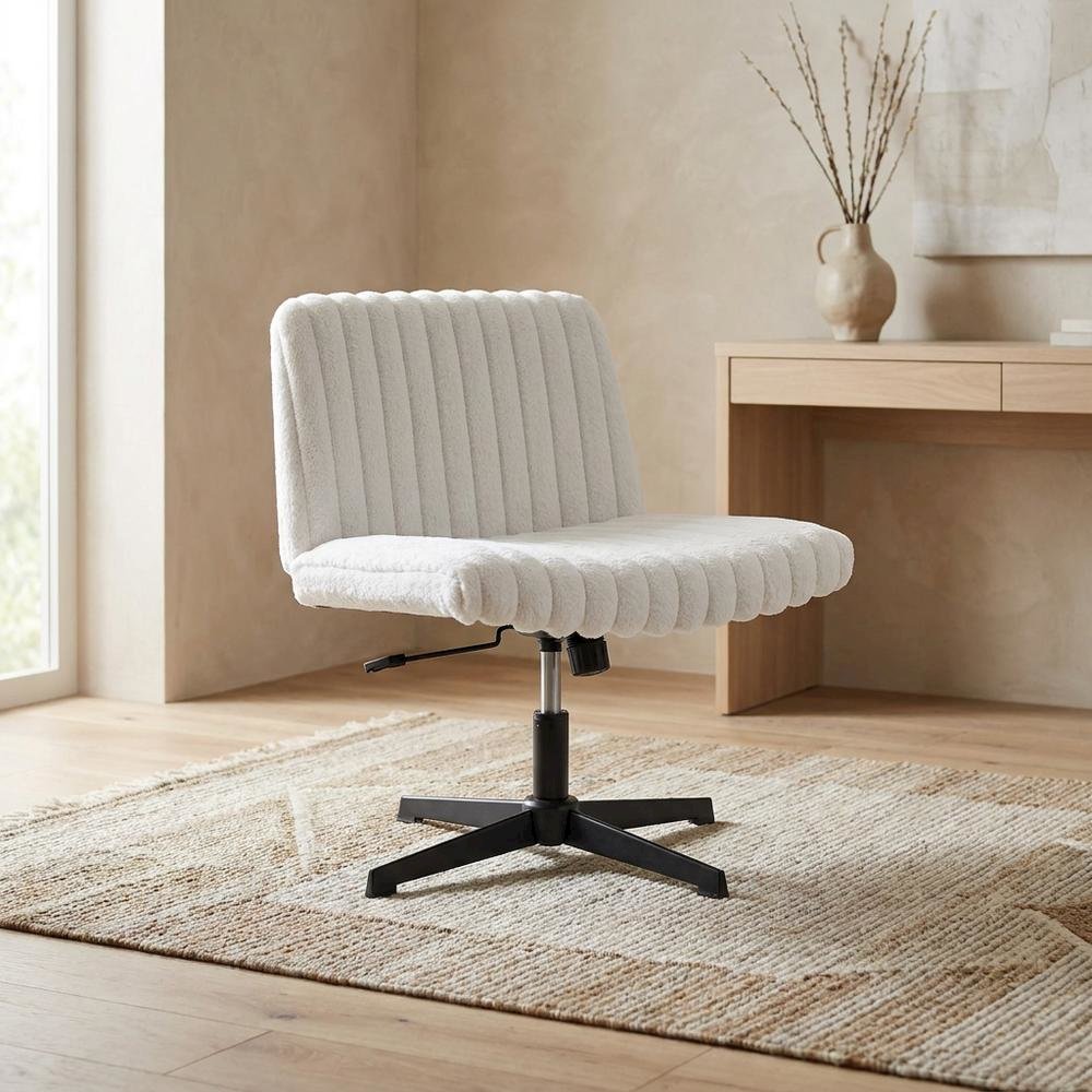 Swivel Office Chair with Criss Cross Design, Adjustable & Comfortable. Picture 4