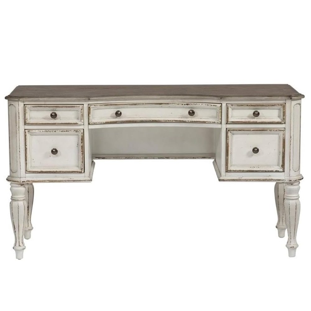 Magnolia Manor Vanity Desk in Antique White. Picture 2
