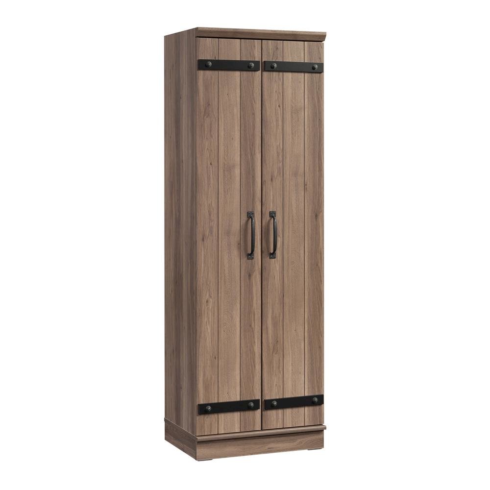 Storage Cabinet With Salt Oak Finish And Spacious Interior For Home Or Office. Picture 1