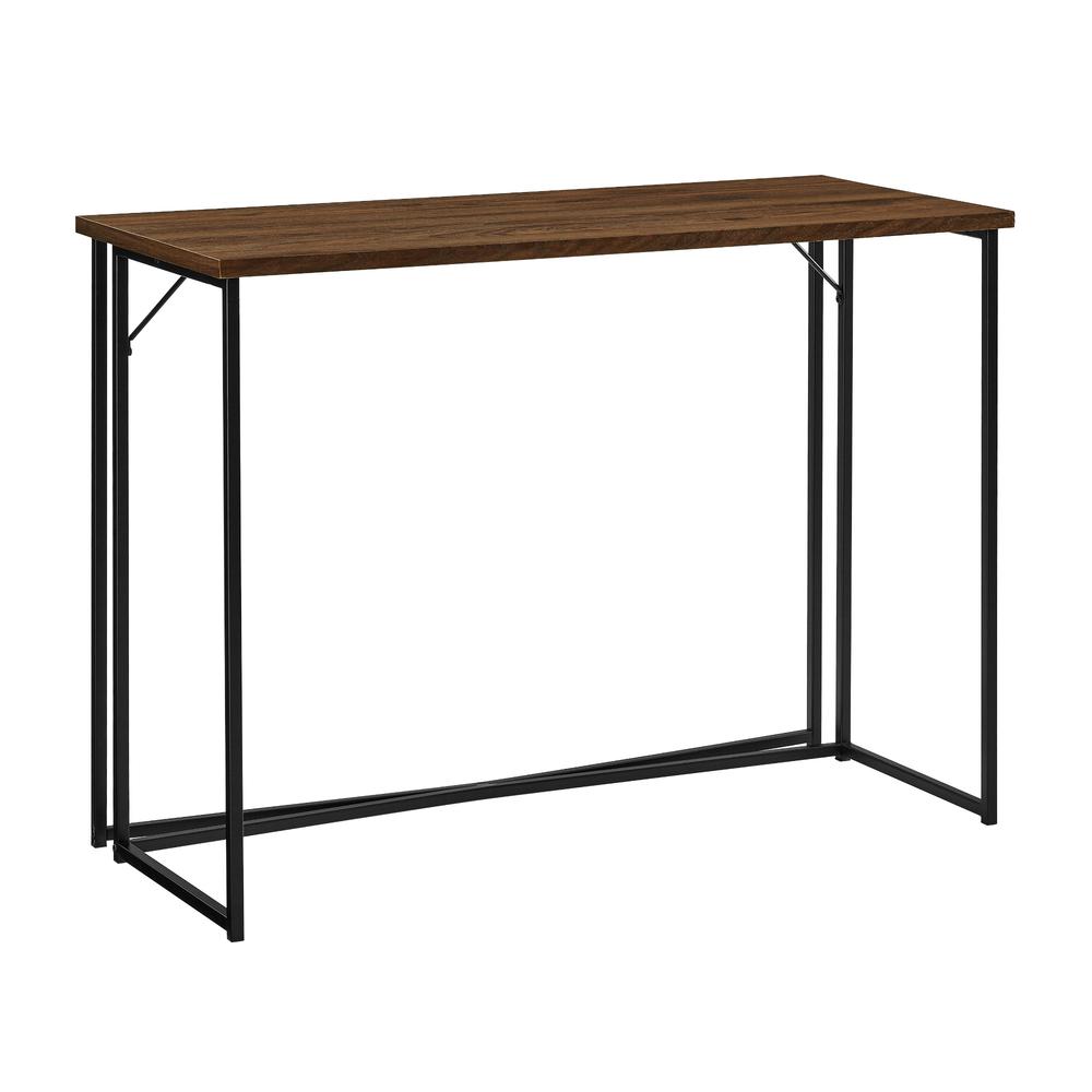 Luxe 42" Y-Leg Writing Desk - Dark Walnut. Picture 4