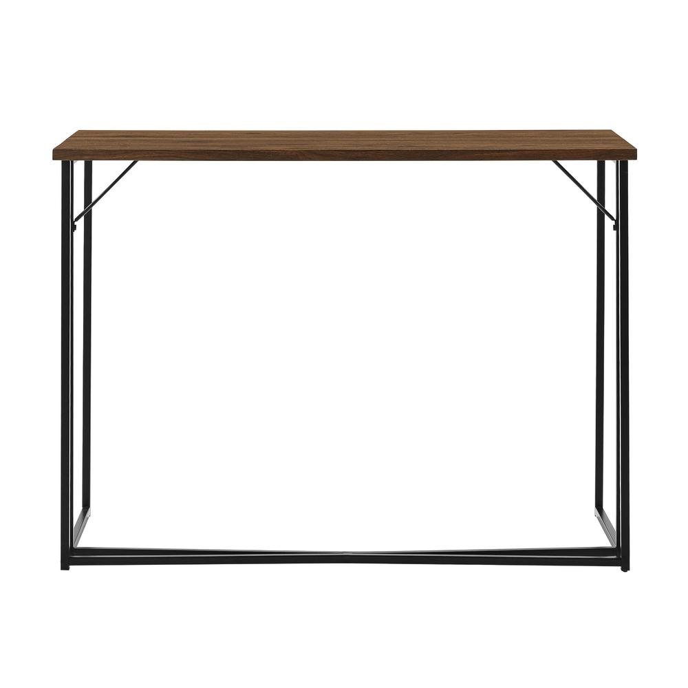 Luxe 42" Y-Leg Writing Desk - Dark Walnut. Picture 6