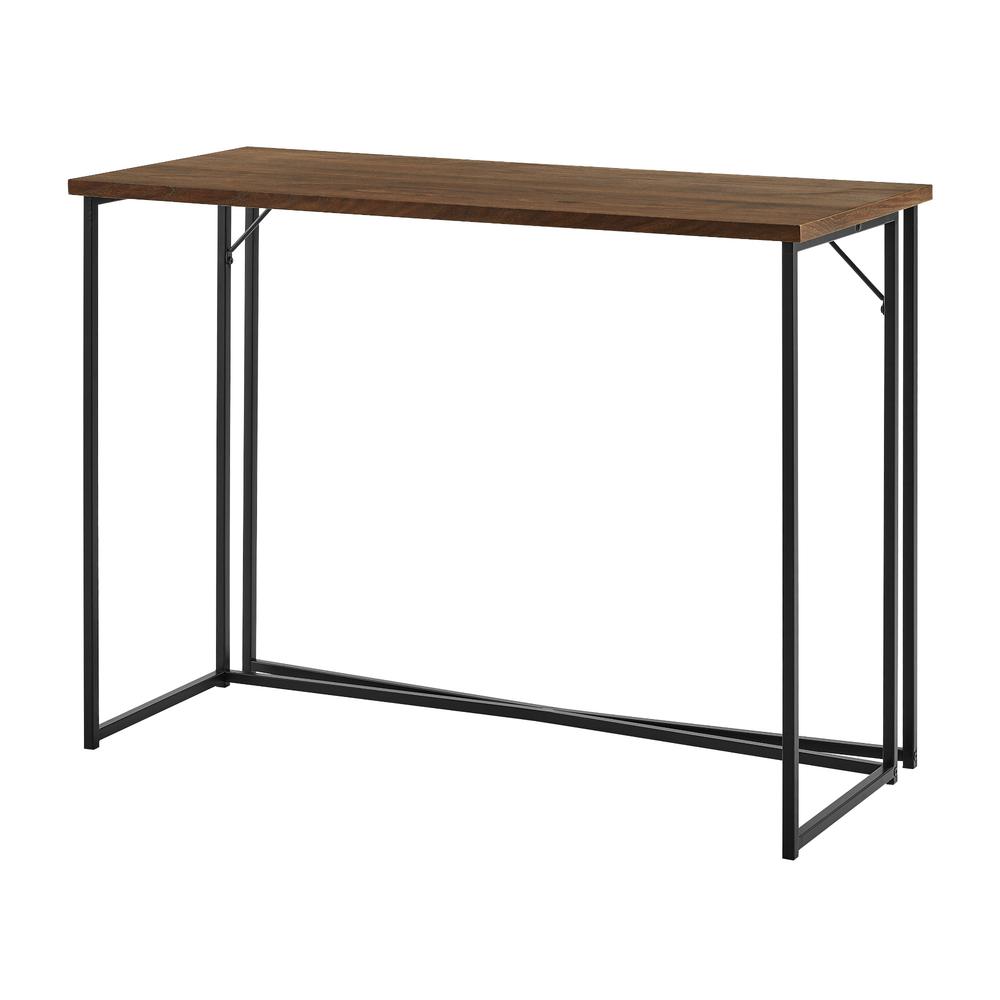 Luxe 42" Y-Leg Writing Desk - Dark Walnut. Picture 7