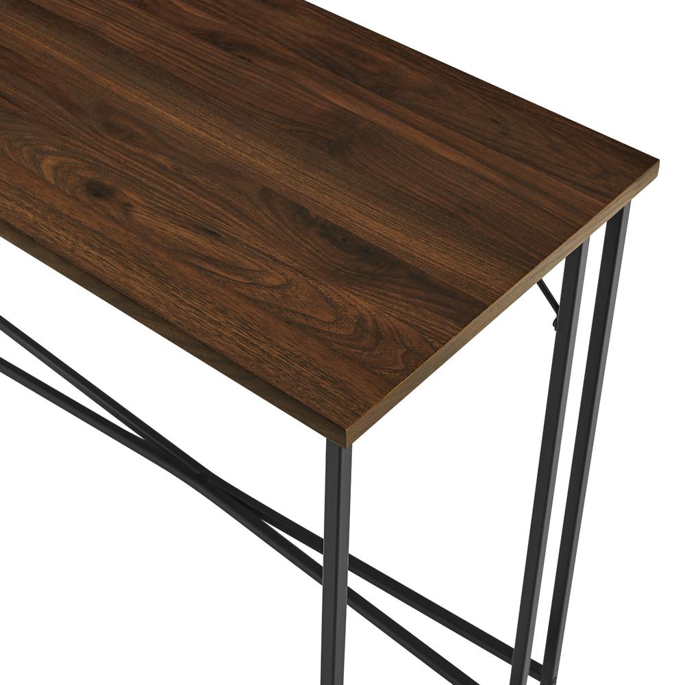 Luxe 42" Y-Leg Writing Desk - Dark Walnut. Picture 8