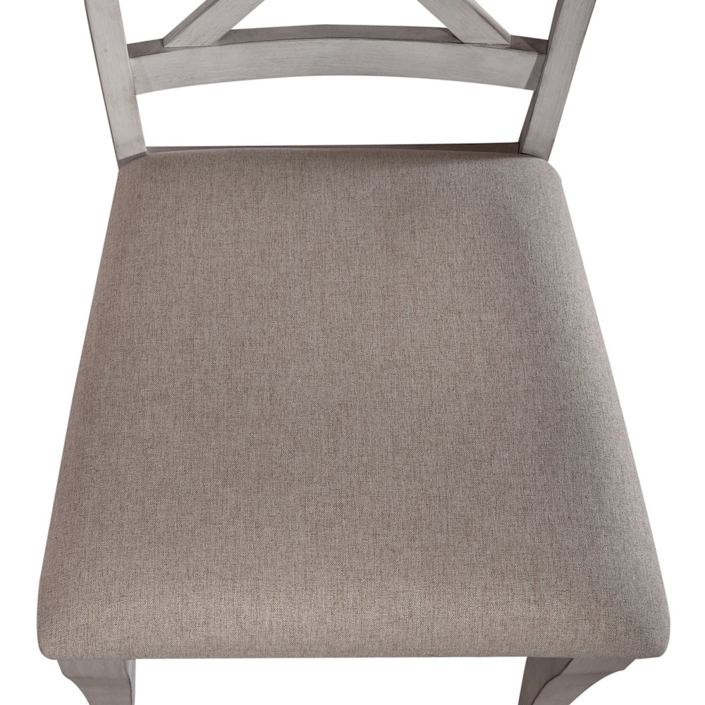 Uph X Back Side Chair (RTA) - Set of 2 in Rubberwood Solids w/ Pine Veneers. Picture 2
