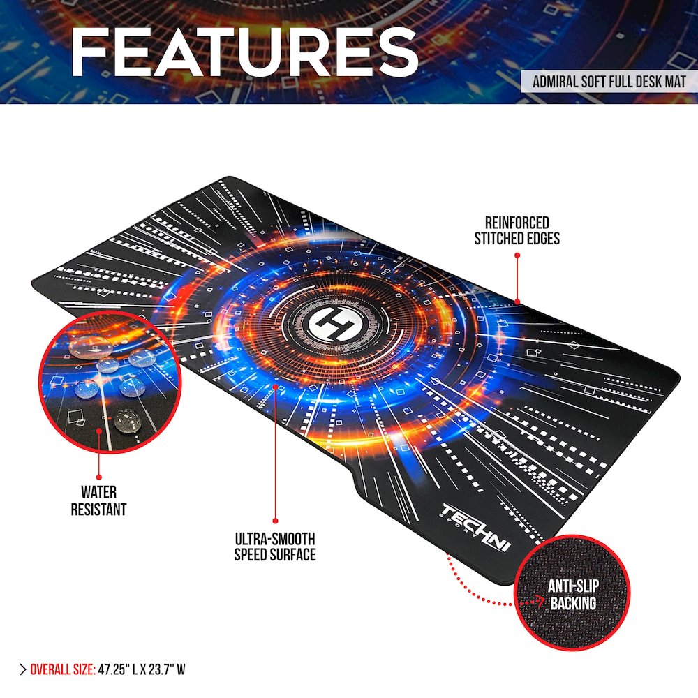 Techni Sport 4-Color Design Printing Gaming Mouse Pad. Picture 6