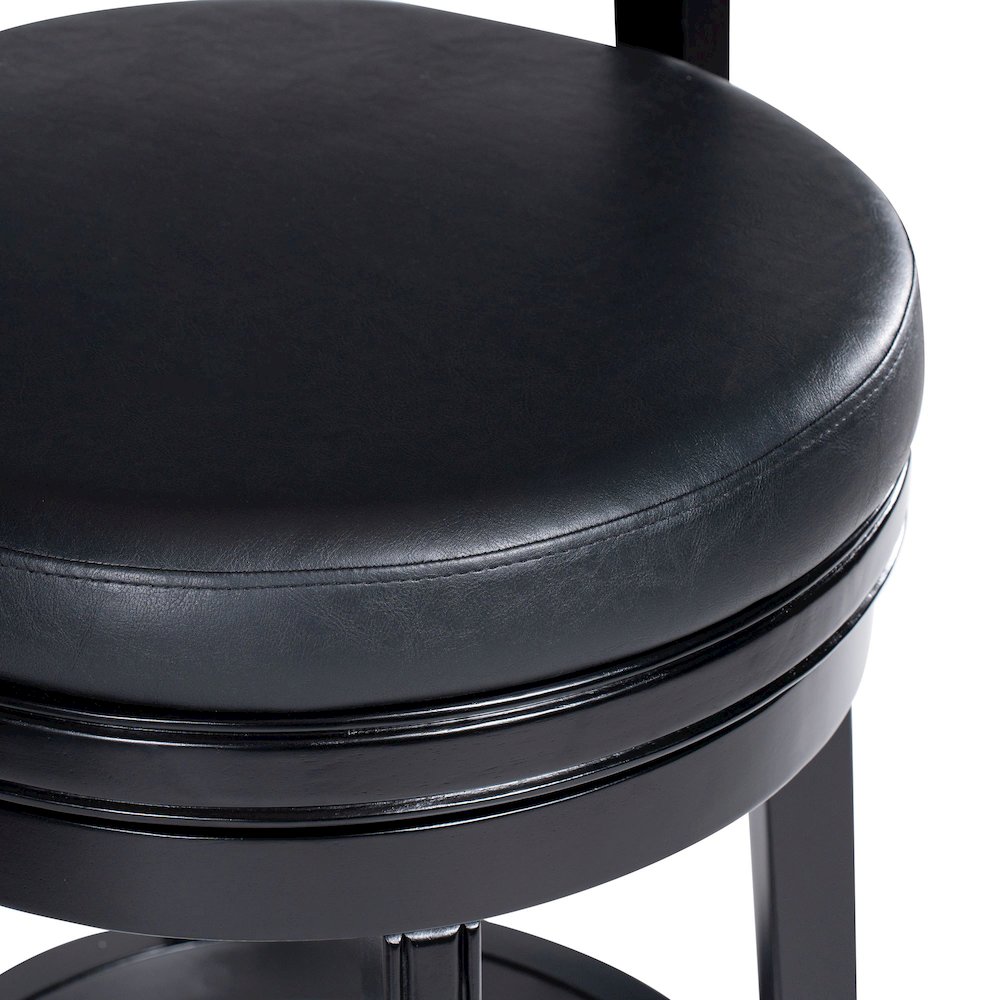 Balen Bar Height Swivel Stool - Black. Picture 6